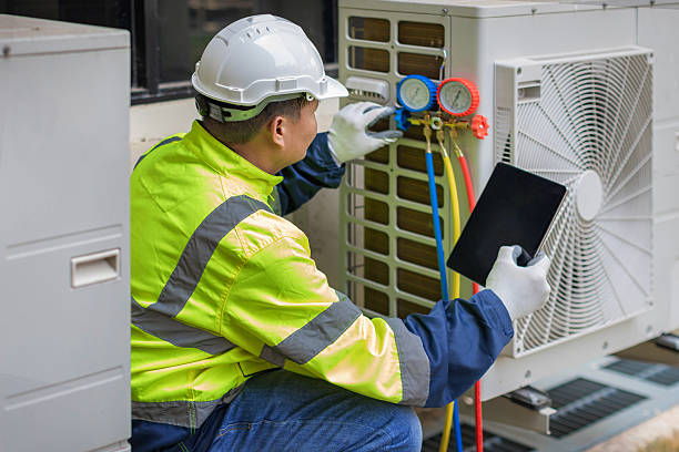 Professional Heat Pump Repair technician working in Grindstone, PA